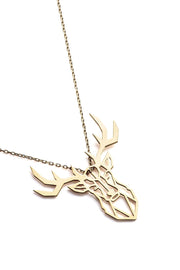 Deer Necklace - Gold - Necklace