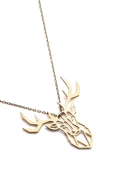 Deer Necklace - Gold - Necklace