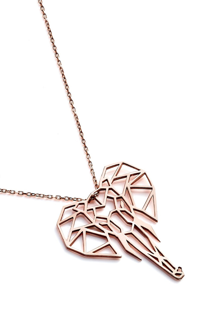 Elephant Necklace - Rose Gold - Necklace