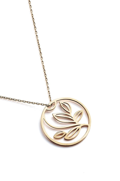 Leaves Necklace - Gold - Necklace