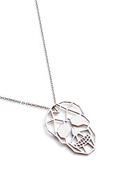 Skull Necklace - Silver - Necklace