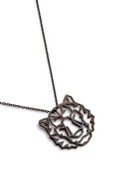 Tiger Necklace - Black - Necklace