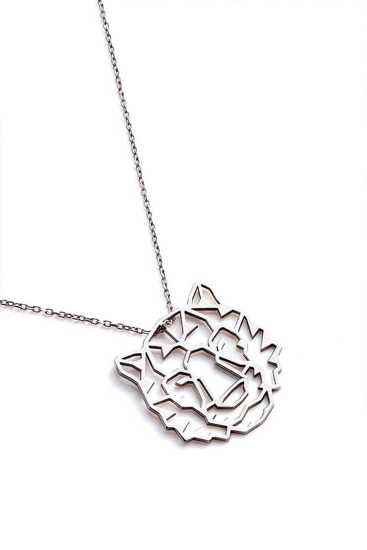Tiger Necklace - Silver - Necklace